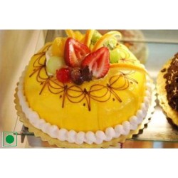 fruits topping Mango flavor cake